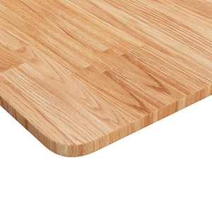 Čtvercová stolní deska světle hnědá 90x90x1,5cm ošetřený dub - obrázek 3