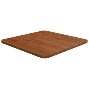 vidaXL kandiline lauaplaat, tumepruun, 40x40x1,5 cm, t&ouml;&ouml;deldud tamm