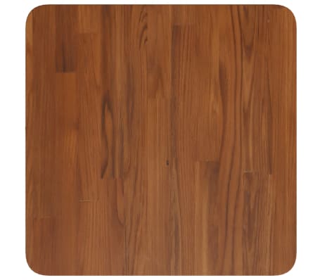 vidaXL Square Table Top Dark Brown 40x40x1.5cm Treated Solid Wood Oak