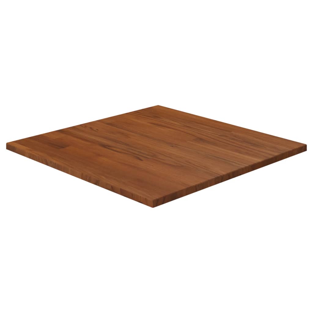 Petrashop  Čtvercová stolní deska tmavě hnědá 50x50x1,5 cm ošetřený dub