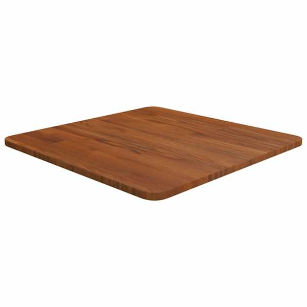 vidaXL kandiline lauaplaat, tumepruun, 50x50x1,5 cm, t&ouml;&ouml;deldud tamm