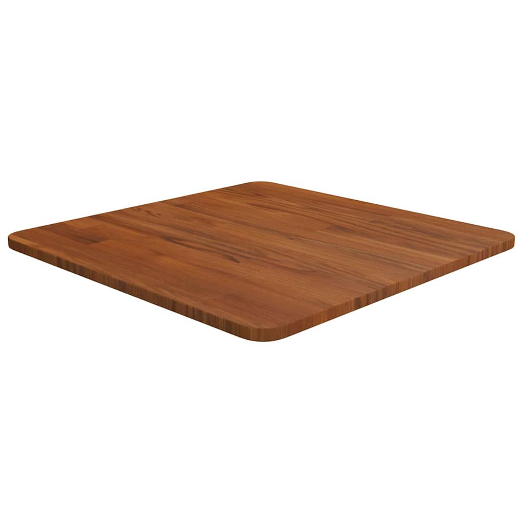 vidaXL Čtvercová stolní deska tmavě hnědá 50x50x1,5 cm ošetřený dub