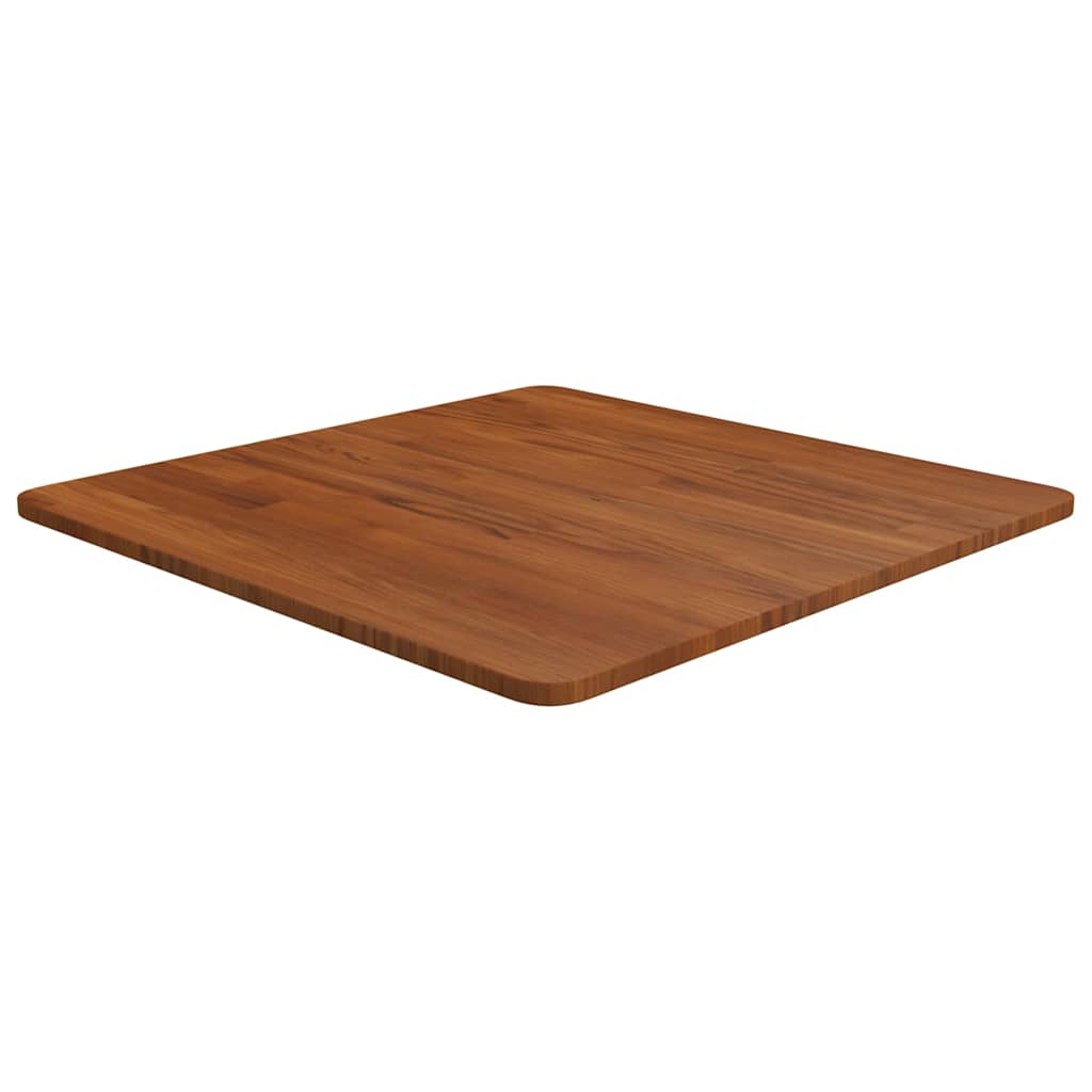 vidaXL Čtvercová stolní deska tmavě hnědá 60x60x1,5 cm ošetřený dub