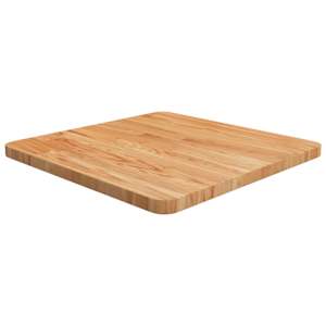 Čtvercová stolní deska světle hnědá 50x50x2,5 cm ošetřený dub
