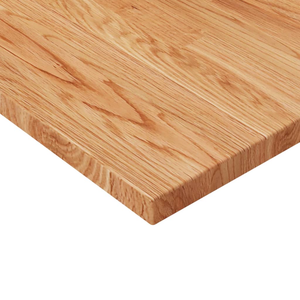 Čtvercová stolní deska světle hnědá 50x50x2,5 cm ošetřený dub