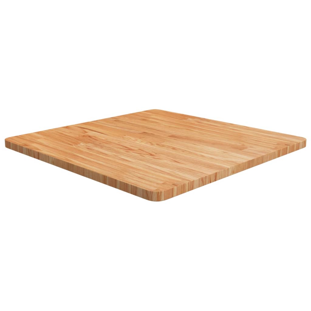Dessus de table carré Marron clair70x70x2,5cm Bois chêne traité