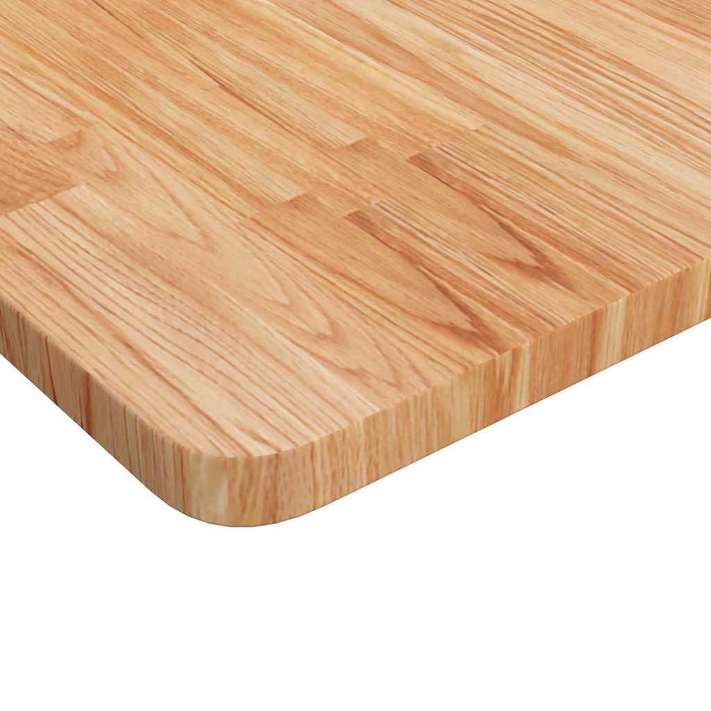 vidaXL Tafelblad vierkant 80x80x2,5cm massief eiken lichtbruin, foto 3