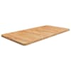 vidaXL vannitoa t&ouml;&ouml;tasapind helepruun 100x50x2,5cm, t&ouml;&ouml;deldud t&auml;ispuit