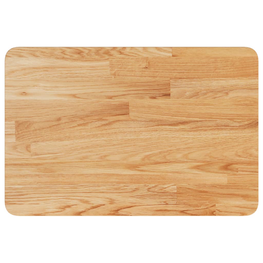 vidaXL Blat de baie, maro deschis, 60x40x2,5 cm, lemn masiv tratat