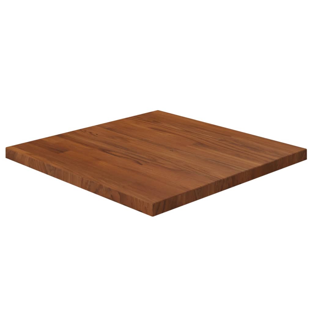 Petrashop  Čtvercová stolní deska tmavě hnědá 50x50x2,5 cm ošetřený dub