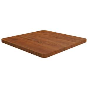 Čtvercová stolní deska tmavě hnědá 50x50x2,5 cm ošetřený dub - obrázek 1