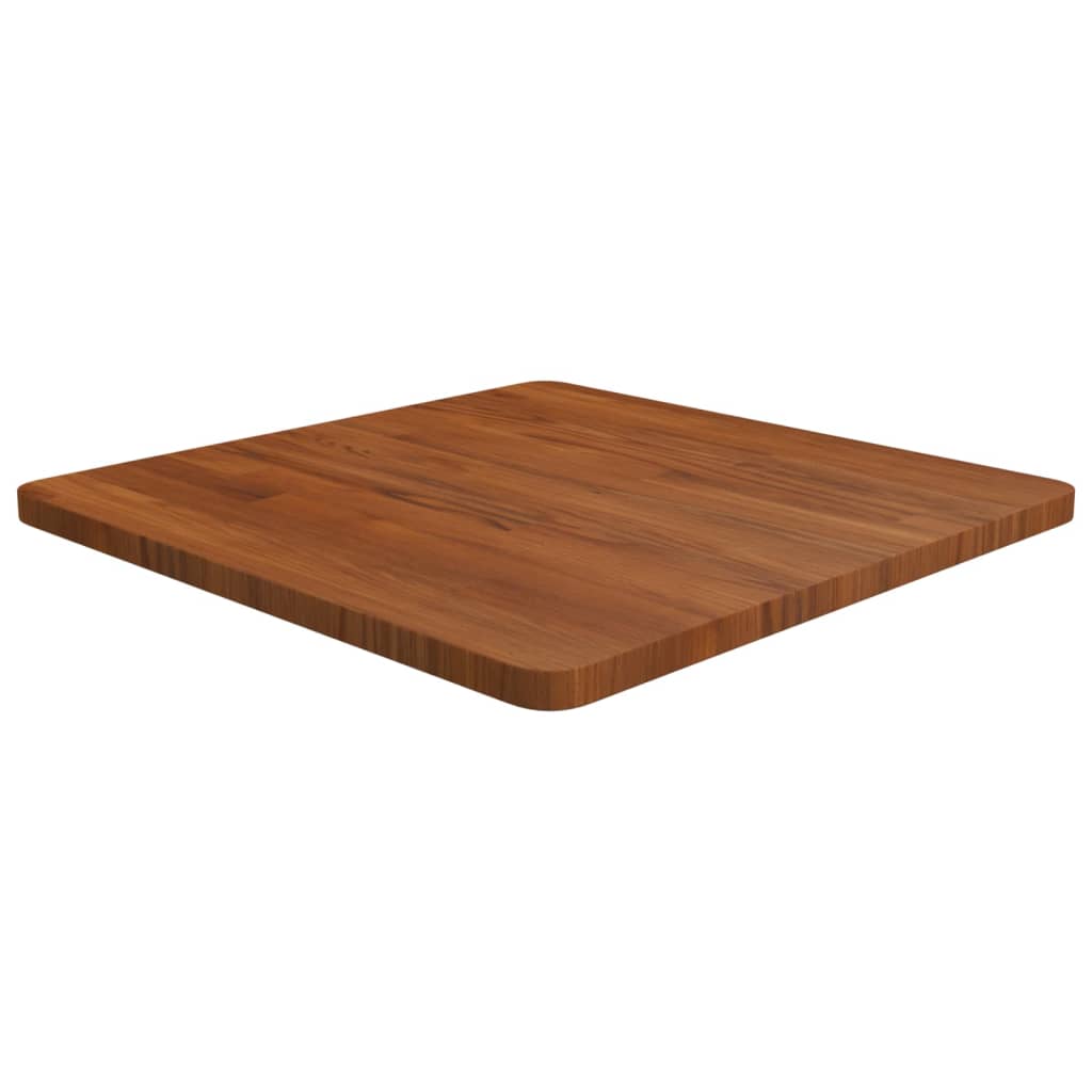 Dessus de table carré Marron foncé60x60x2,5cm Bois chêne traité