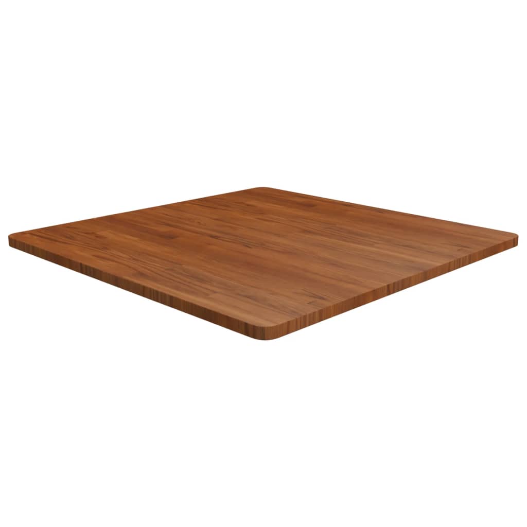Dessus de table carré Marron foncé90x90x2,5cm Bois chêne traité