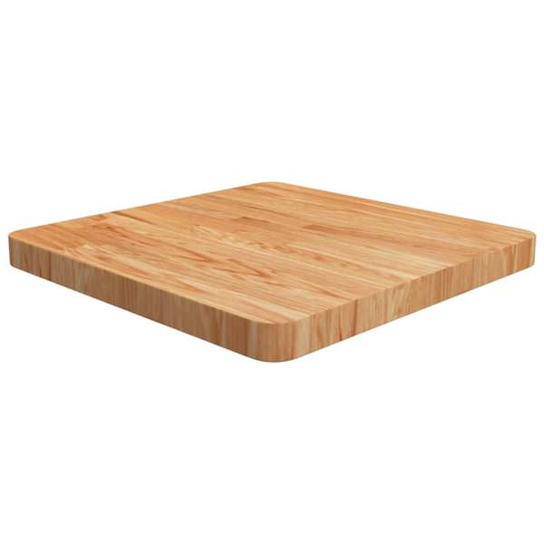 vidaXL kandiline lauaplaat, helepruun, 50x50x4 cm t&ouml;&ouml;deldud tammepuit
