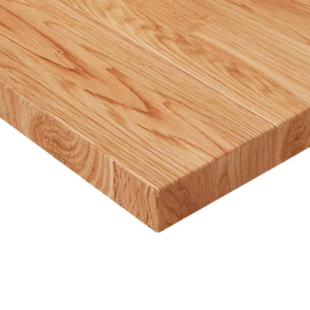 Čtvercová stolní deska světle hnědá 50x50x4 cm ošetřený dub