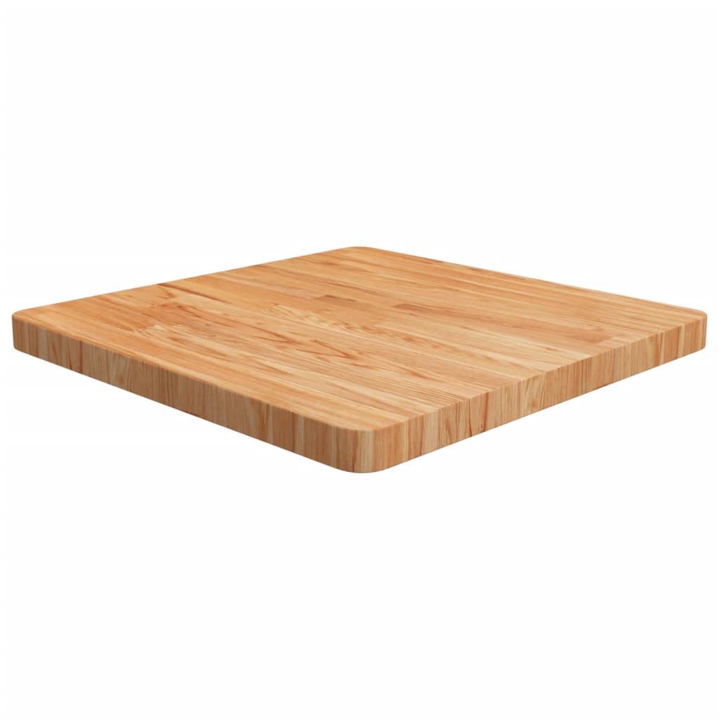 vidaXL Tampo mesa quadrado 60x60x4 cm carvalho tratado castanho-claro