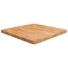 vidaXL kandiline lauaplaat, helepruun, 70x70x4 cm, t&ouml;&ouml;deldud tammepuit