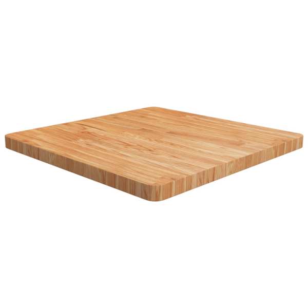 vidaXL kandiline lauaplaat, helepruun, 70x70x4 cm, t&ouml;&ouml;deldud tammepuit