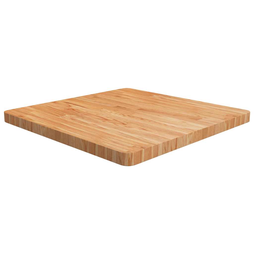 vidaXL Čtvercová stolní deska světle hnědá 70x70x4 cm ošetřený dub