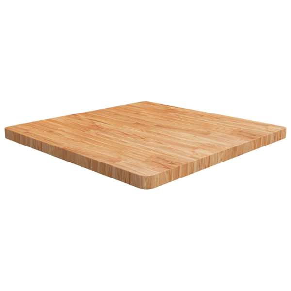 vidaXL kandiline lauaplaat, helepruun, 80x80x4 cm, t&ouml;&ouml;deldud tammepuit