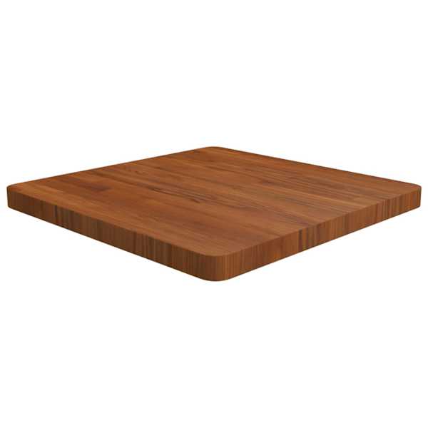 vidaXL kandiline lauaplaat, tumepruun, 60x60x4 cm, t&ouml;&ouml;deldud tammepuit