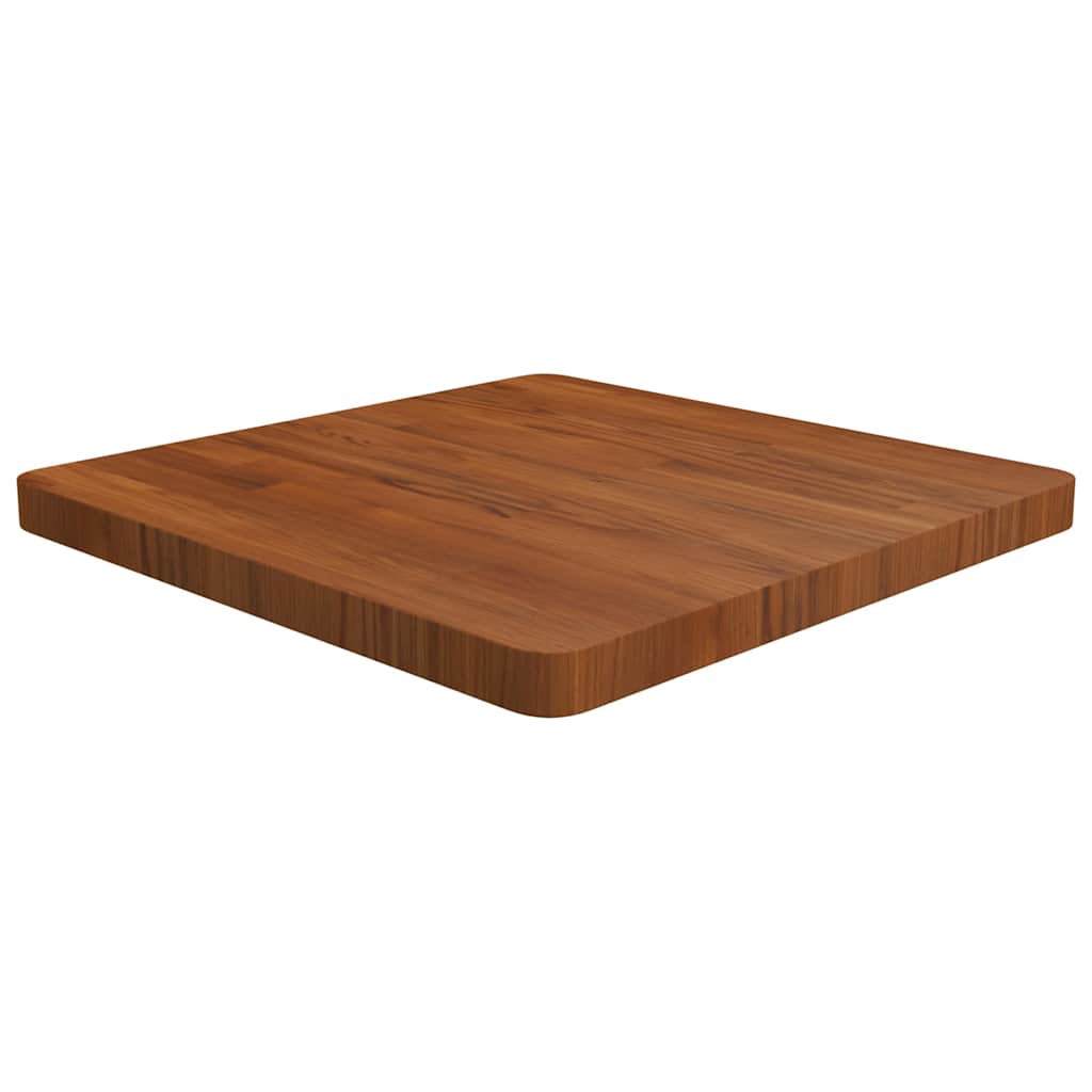 vidaXL Čtvercová stolní deska tmavě hnědá 60 x 60 x 4 cm ošetřený dub