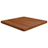 vidaXL kandiline lauaplaat, tumepruun, 70x70x4 cm, t&ouml;&ouml;deldud tammepuit