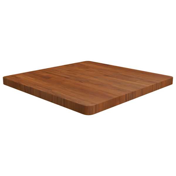 vidaXL kandiline lauaplaat, tumepruun, 70x70x4 cm, t&ouml;&ouml;deldud tammepuit