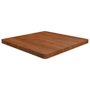 Čtvercová stolní deska tmavě hnědá 70x70x4 cm ošetřený dub - obrázek 1