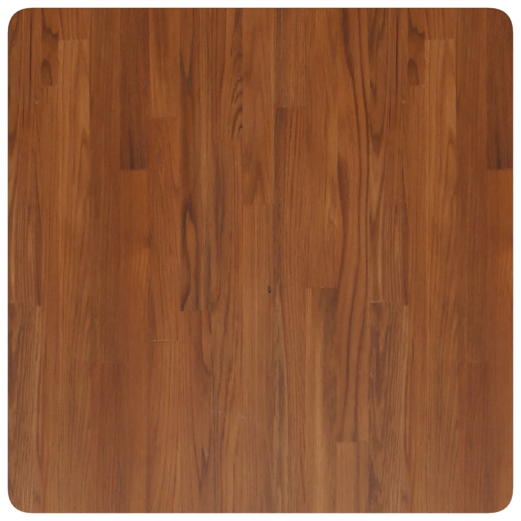 vidaXL Tafelblad vierkant 70x70x4cm behandeld eiken donkerbruin afbeelding