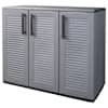 vidaXL aia hoiukapp, hall ja must, 102 x 37 x 84 cm, PP