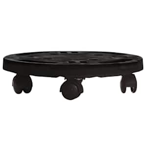 Vozík na rostliny na kolečkách průměr 30 cm černý 170 kg - obrázek 2