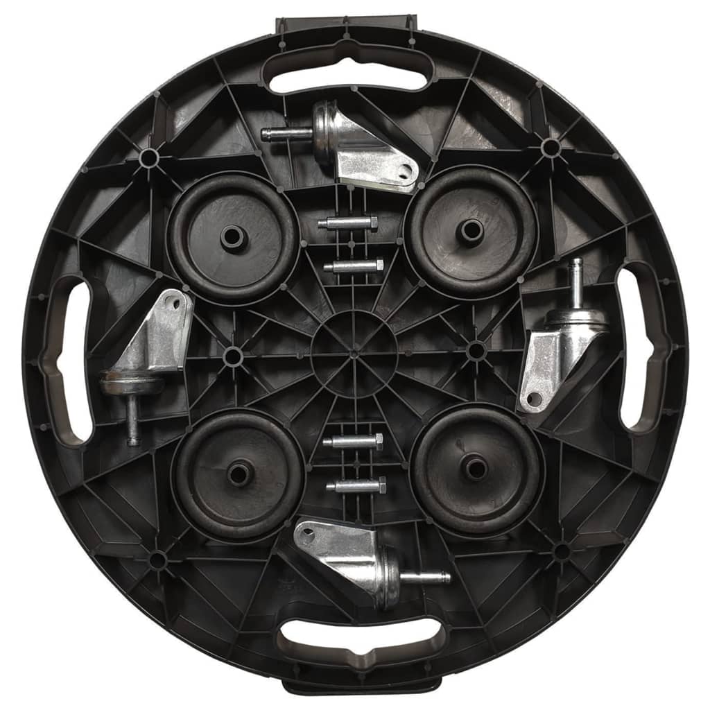 Carrello Per Piante Con Ruote Diametro 40 Cm Nero 275 Kg VidaXL 13 width=274