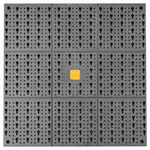 Stěna na nářadí 500 x 1 000 mm 50 háčků PP - obrázek 8
