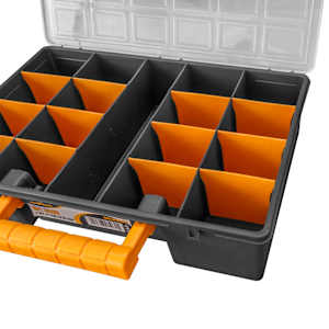 Boxy na součástky 2 ks odnímatelné přepážky 360x250x85 mm PP - obrázek 7
