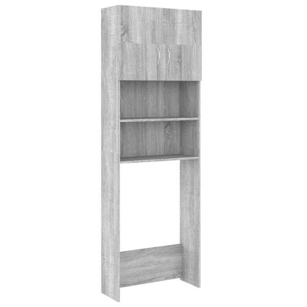 vidaXL pesumasinakapp, hall Sonoma tamm, 64 x 25,5 x 190 cm