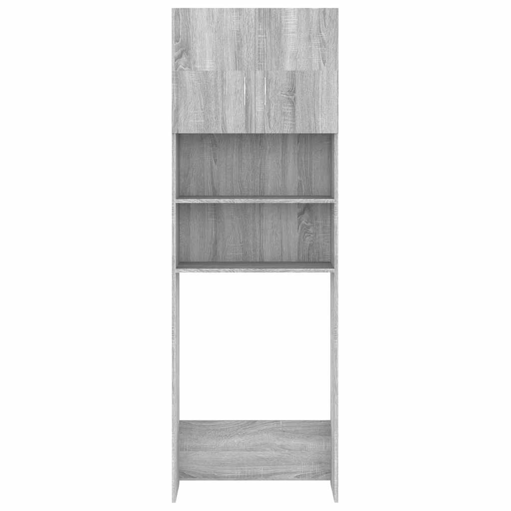 vidaXL Dulap mașină de spălat, gri sonoma, 64x25,5x190 cm
