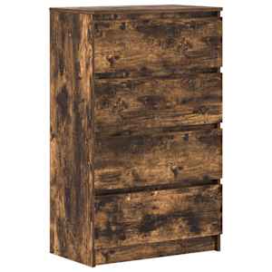 Příborník kouřový dub 60 x 35 x 98,5 cm kompozitní dřevo - obrázek 2