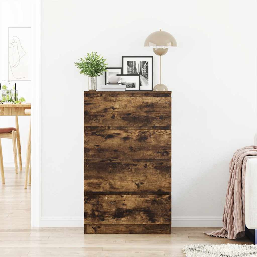 Thumbnail - vidaXL Sideboard Räuchereiche 60x35x98,5 cm Holzwerkstoff