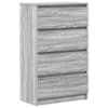 vidaXL puhvetkapp, hall Sonoma tamm, 60 x 35 x 98,5 cm, tehispuit