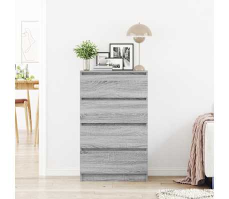 vidaXL Credenza Grigio Sonoma 60x35x98,5 cm in Legno Multistrato, Grigio sonoma vidaXL Credenza Grigio Sonoma 60x35x98,5 cm in Legno Multistrato