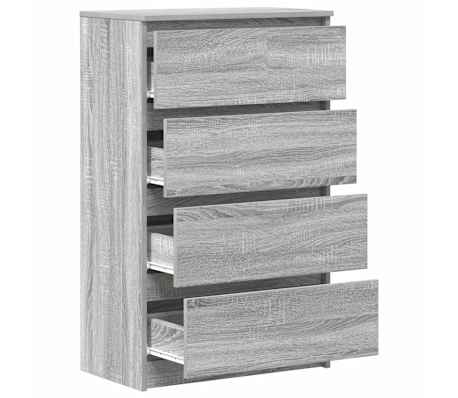 vidaXL Credenza Grigio Sonoma 60x35x98,5 cm in Legno Multistrato, Grigio sonoma vidaXL Credenza Grigio Sonoma 60x35x98,5 cm in Legno Multistrato