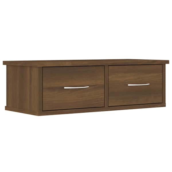 vidaXL seinakapp, pruun tamm, 60 x 26 x 18,5 cm, tehispuit