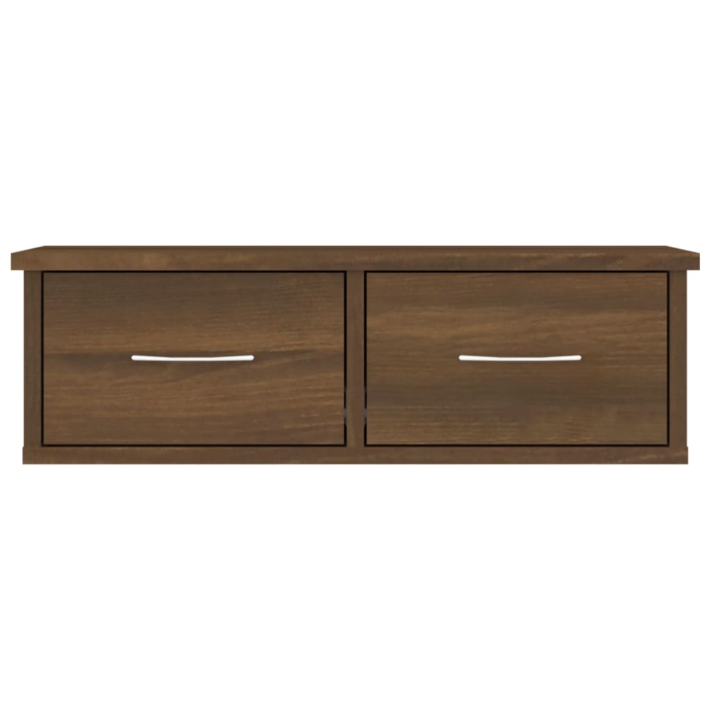 

vidaXL Wandkast 60x26x18,5 cm bewerkt hout bruineikenkleurig