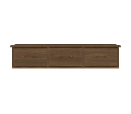 vidaXL Wandschrank Braun Eichen-Optik 88x26x18,5 cm Holzwerkstoff