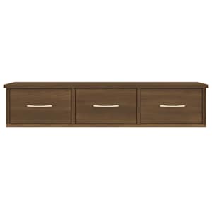vidaXL Wandschrank Braun Eichen-Optik 88x26x18,5 cm Holzwerkstoff