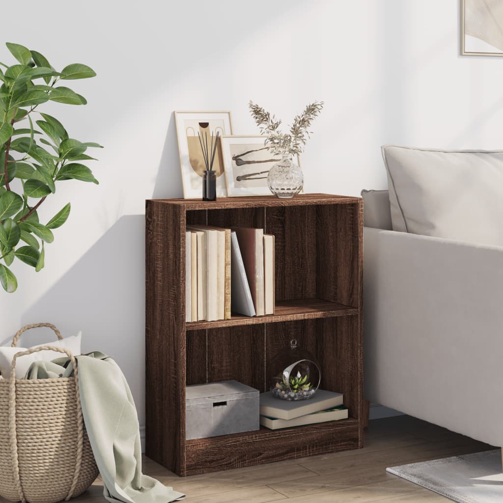 

vidaXL Boekenkast 60x24x74,5 cm bewerkt hout bruineikenkleurig