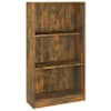 vidaXL raamatukapp, suitsutatud tamm, 60 x 24 x 109 cm, tehispuit