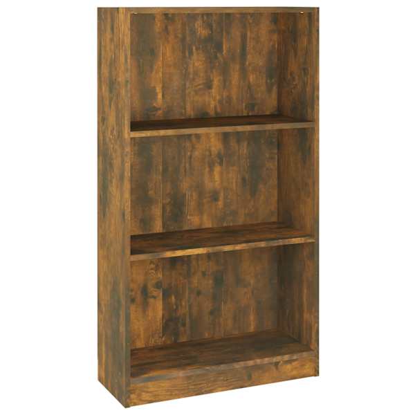 vidaXL raamatukapp, suitsutatud tamm, 60 x 24 x 109 cm, tehispuit