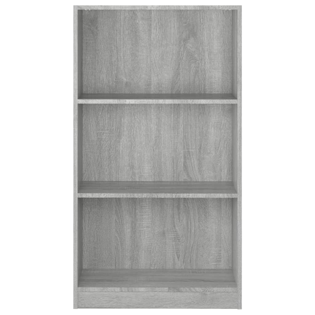 Bibliotecă, gri sonoma, 60x24x109 cm, lemn prelucrat